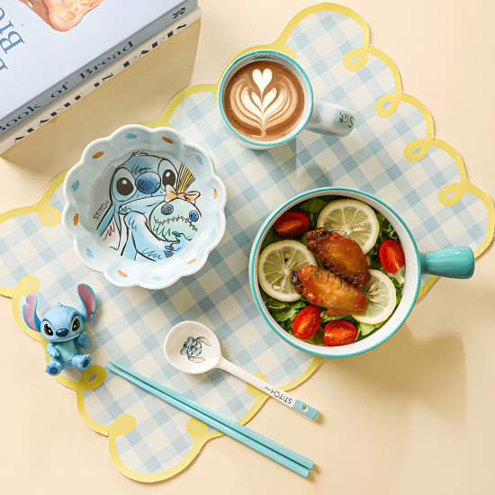 Stitch Porcelain Set 6 Pcs